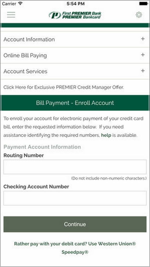 My Premier Bank Card Customer Service
