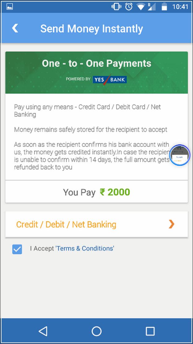 Send Money Online With Credit Card In India
