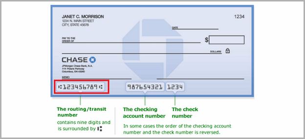 Account Number On Check Chase How Many Digits