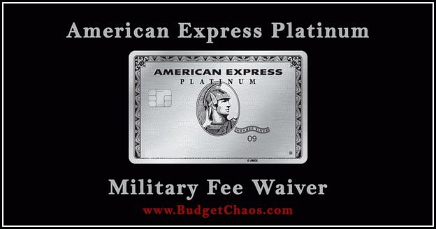 American Express Platinum Military Annual Fee