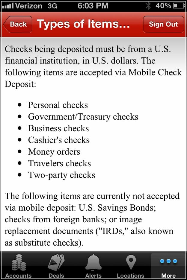 Bank Of America Mobile Deposit Money Order
