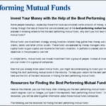 Best Performing Mutual Funds 2017