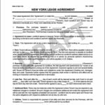 Blank Lease Agreement Ny