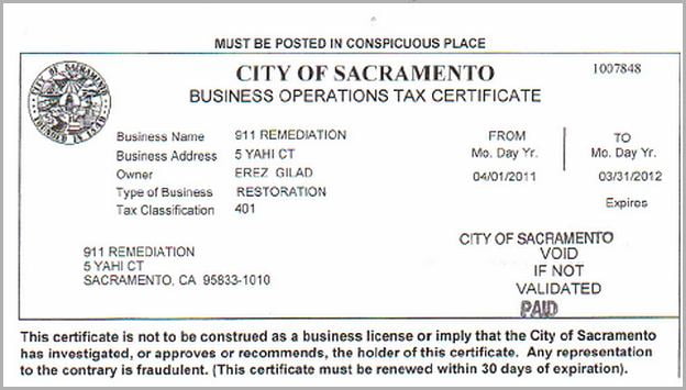 California Business License Database