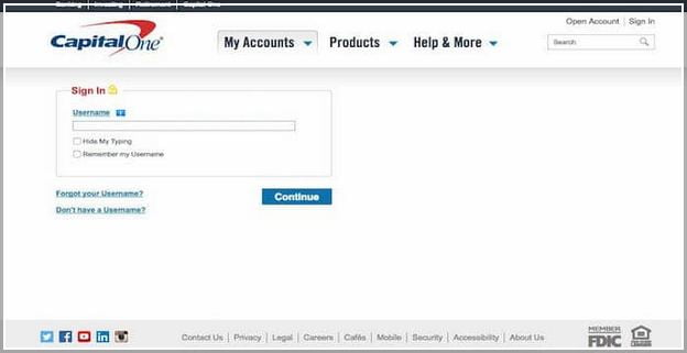 Capital One Online Banking Login Problems