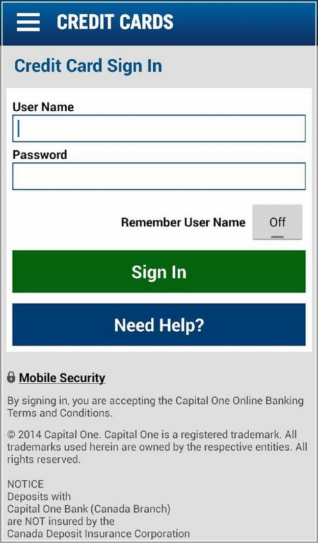 Capital One Sign In Mastercard