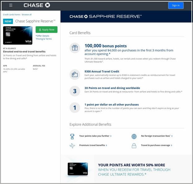 Chase Sapphire Reserve Phone Number Application