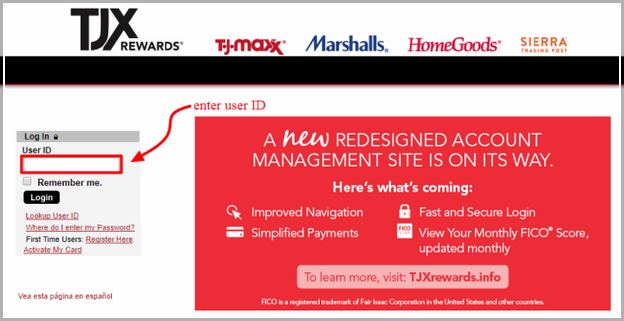 Chase Tjx Credit Card Pay Online