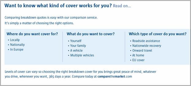 Compare The Market Motorcycle Breakdown Cover