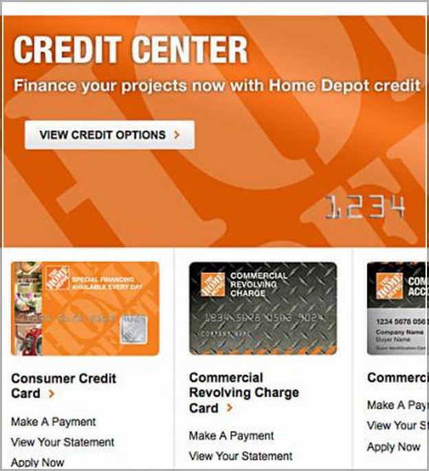 Homedepot Credit Card Payment