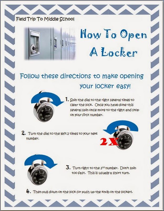 How To Open A Locker With 3 Numbers