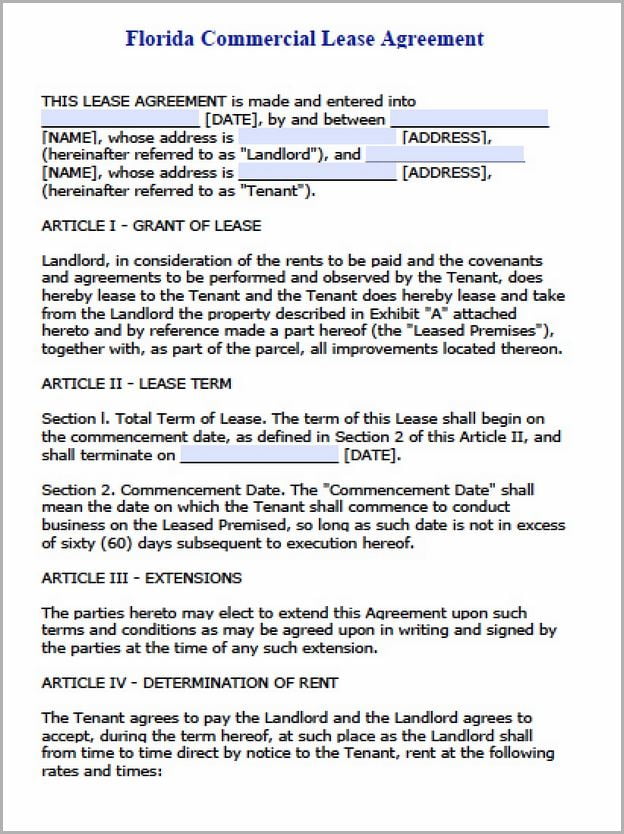 Modified Gross Lease Terms