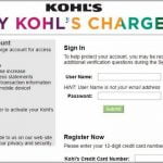 My Kohl’s Charge Account Pay Bill