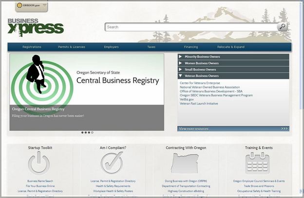 Oregon Business Registry Search