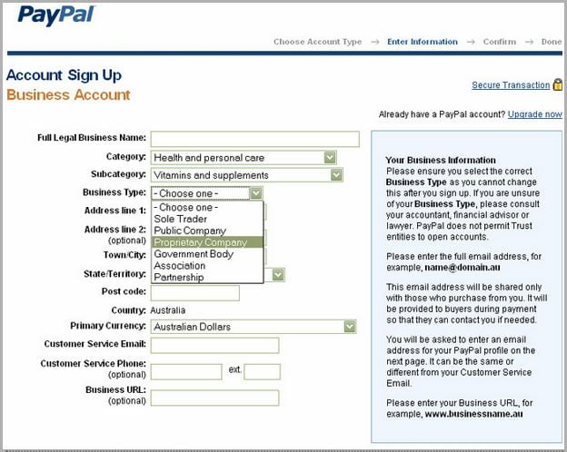 Paypal Business Account Fees Australia