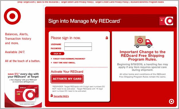 Target Credit Card Instant Decision