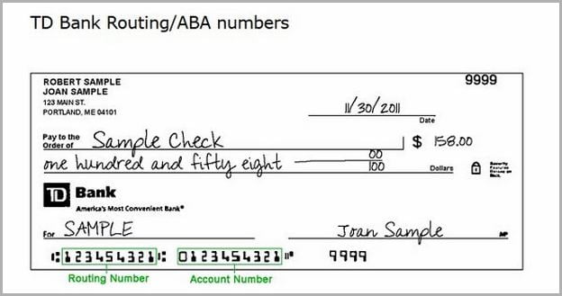 what is aba routing number canada