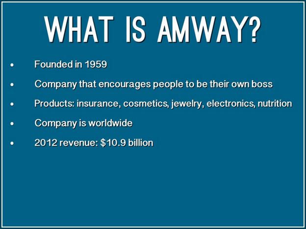 What Is Amway Company